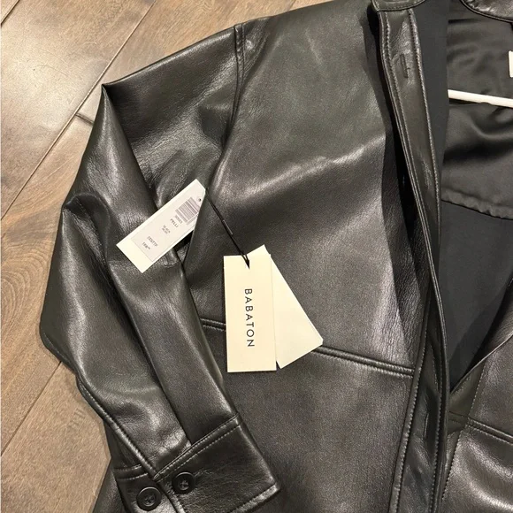 Aritzia Babaton Black Leather Jacket - Picture 4 of 5